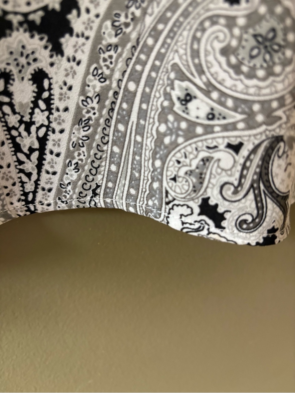 Talbots Black & White Paisley V-Neck Tunic Size 2X - Picture 9 of 12